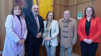 Autoridades universitarias se reunieron con nueva directiva de la Asociación de Académicas y Académicos de la sede Chillán