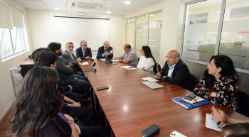 Rector se reunió con integrantes de la vocalía de derechos humanos y conflictos sociales de estudiantes de Concepción